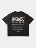 MONACO AESTHETIC TEE - FADED BLACK