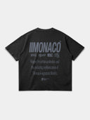 MONACO AESTHETIC TEE - FADED BLACK
