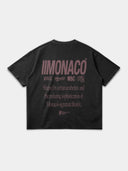 MONACO AESTHETIC TEE - FADED BLACK