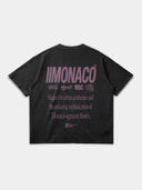 MONACO AESTHETIC TEE - FADED BLACK