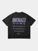MONACO AESTHETIC TEE - FADED BLACK