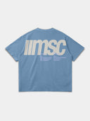 MSC LABEL TEE - SLATE BLUE
