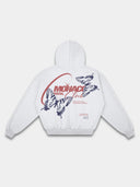 Social Butterfly Hoodie. Heavyweight Full-Zip Hoodie in Heather Gray — Monaco Social Club streetwear