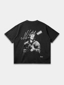 Celebrini Legacy Blur Heavyweight Raw Hem Tee with motion blur hockey graphic — Monaco Social Club streetwear