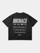 MONACO AESTHETIC TEE - FADED BLACK