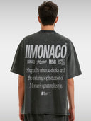 MONACO AESTHETIC TEE - FADED BLACK