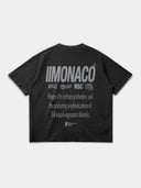 MONACO AESTHETIC TEE - FADED BLACK