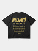 MONACO AESTHETIC TEE - FADED BLACK