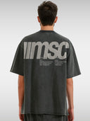 MSC LABEL TEE - FADED BLACK