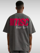 MSC LABEL TEE - DARK GRAY