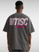 MSC LABEL TEE - DARK GRAY
