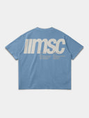 MSC LABEL TEE - SLATE BLUE