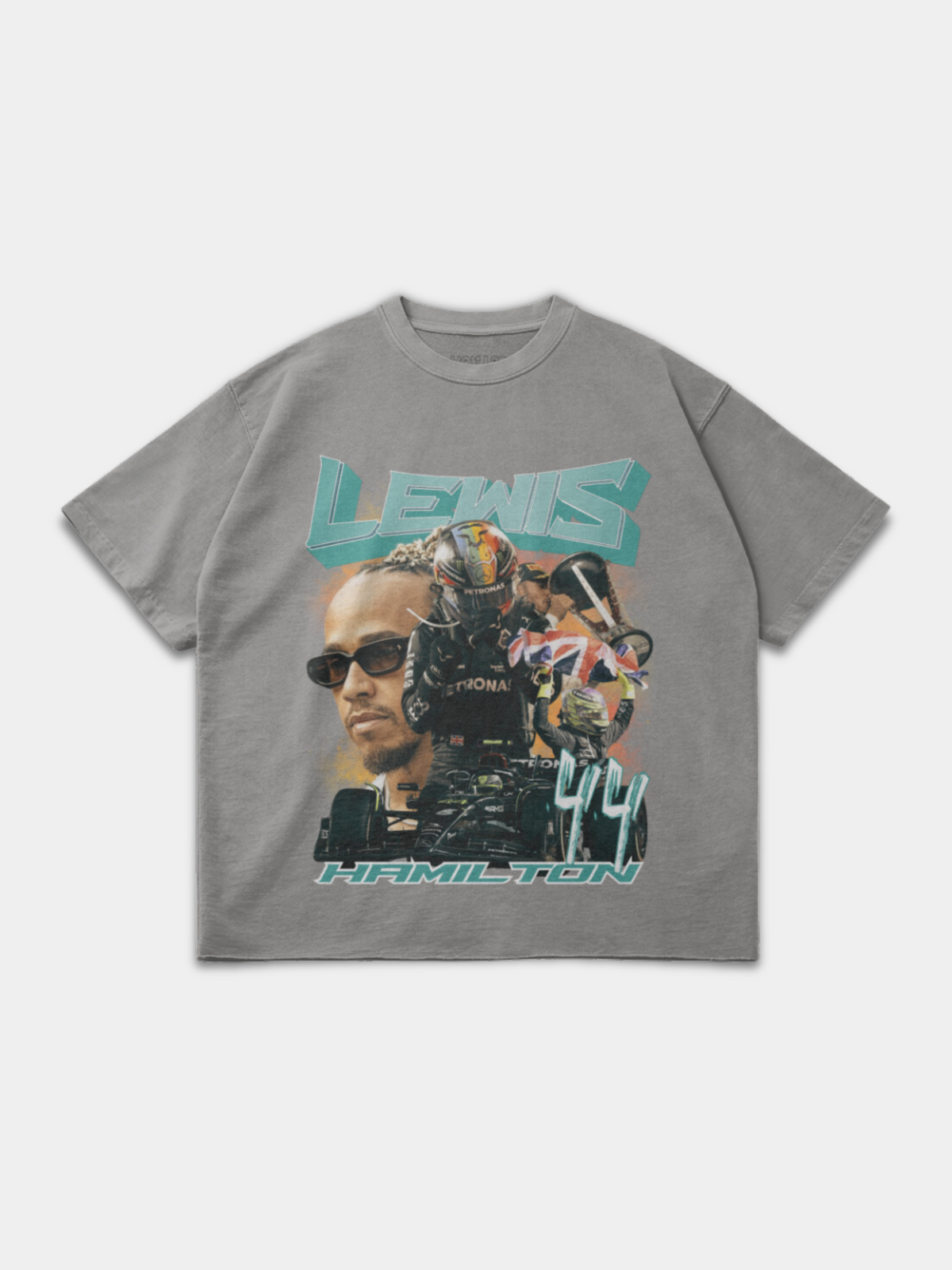 Tee-shirt Lewis Hamilton En Coton 100% - Collection Formule 1 - Tailles S à 2XL