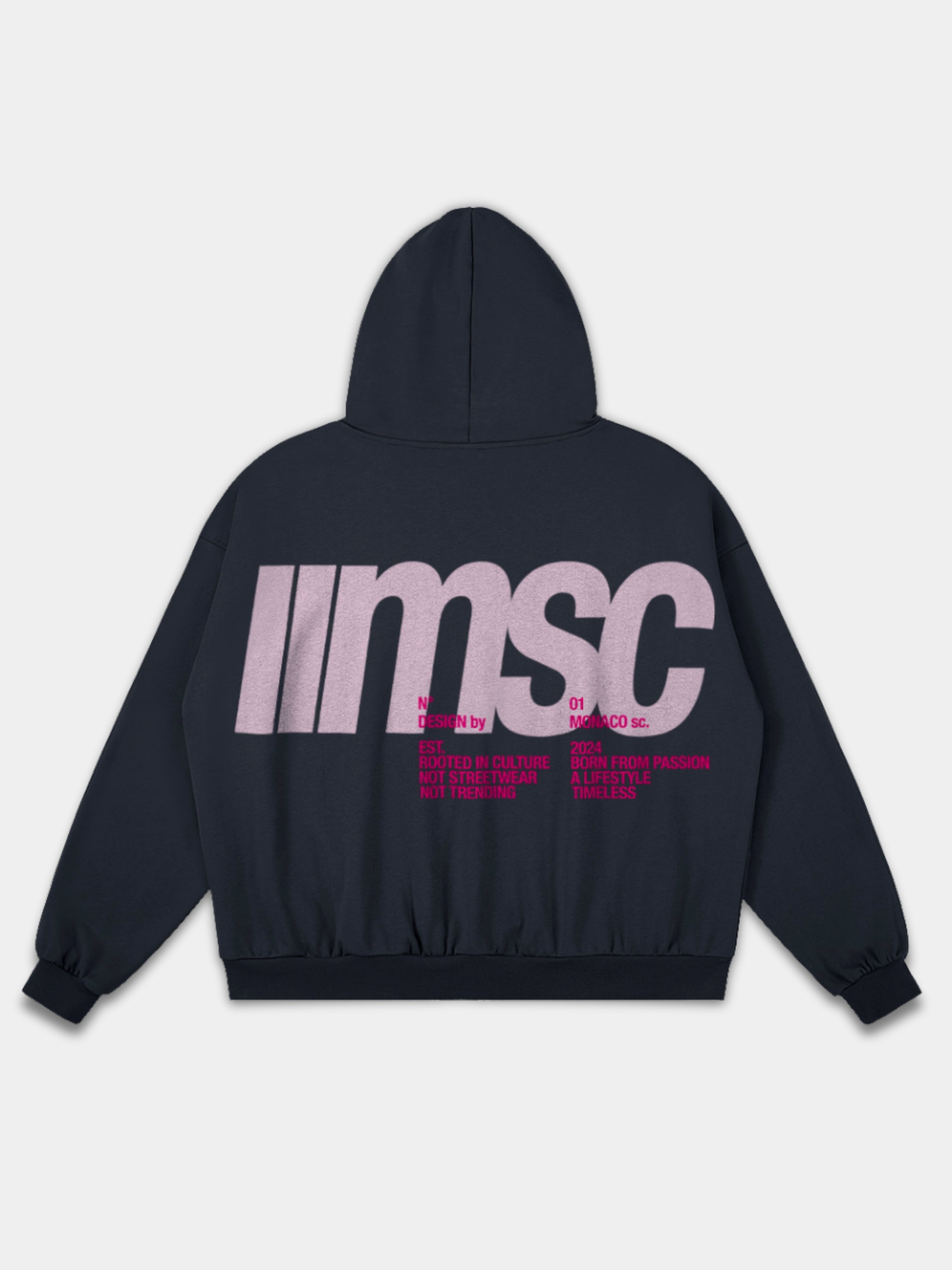 MSC LABEL HOODIE – Athleisure Oversized Hoodie | Monaco Social Club