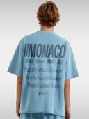 MONACO AESTHETIC TEE - SLATE BLUE